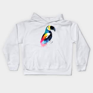 Toucan Wild Nature Animal Colors Paint Kids Hoodie